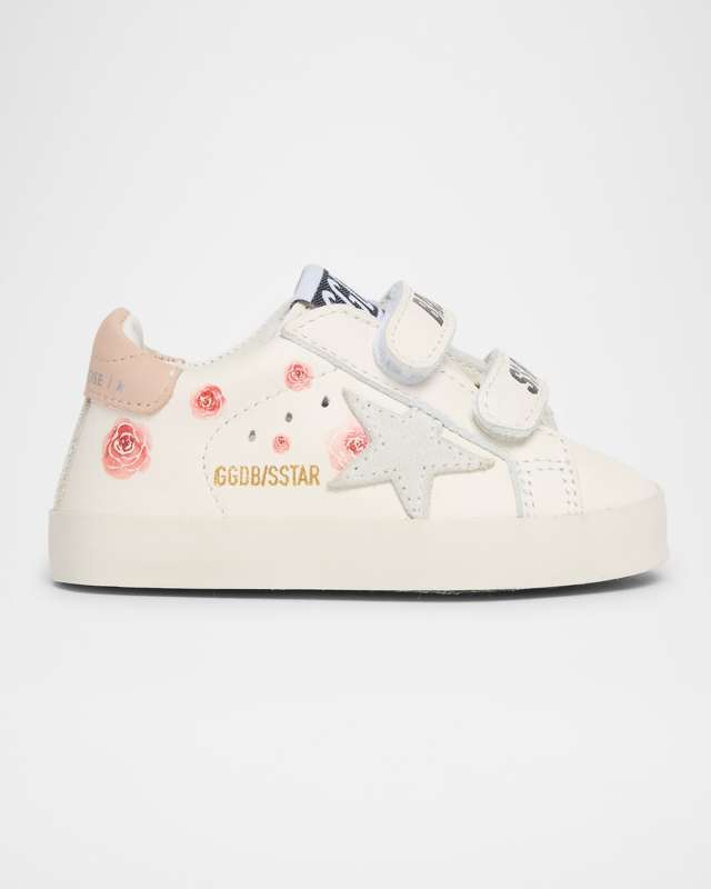 Girl's Baby School Nappa Leather & Suede Sneakers, Baby